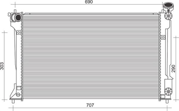 MAGNETI MARELLI Radiators, Motora dzesēšanas sistēma 350213116900